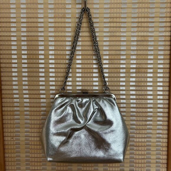 Vintage Silver Chain Strap Evening Bag - Picture 3 of 9